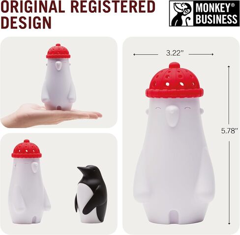 Monkey Business Chill Bill Refrigerator Deodorizer, Baking Soda Container, Baking Soda Fridge, Baking Soda Fridge Deodorizer, Cute Gifts, Kitchen Gadgets in Kuwait
