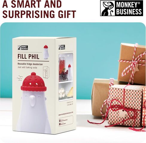 Monkey Business Chill Bill Refrigerator Deodorizer, Baking Soda Container, Baking Soda Fridge, Baking Soda Fridge Deodorizer, Cute Gifts, Kitchen Gadgets in Kuwait
