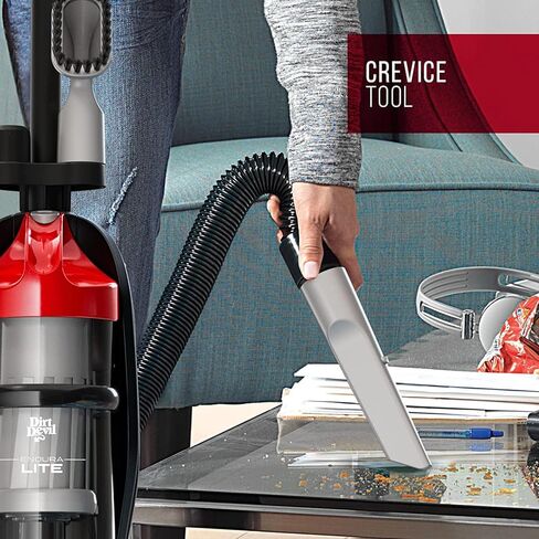 Dirt Devil Endura Lite Bagless Vacuum Cleaner, Small Upright for Carpet and Hard Floor, Lightweight, UD20121PC, Red in Kuwait