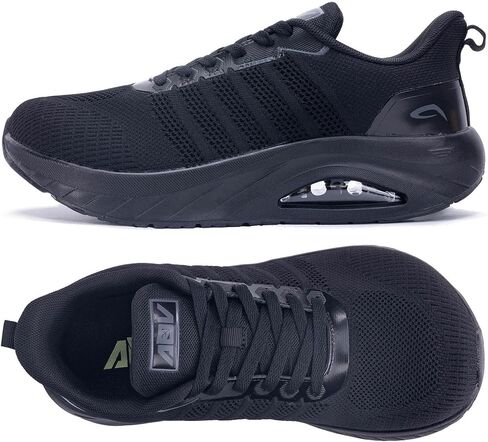 Gannou Wide Toe Box Shoes for Men Arch Support Walking Walking Thislity Tengiitis Tennis Sineakers Size 13 Black in Kuwait
