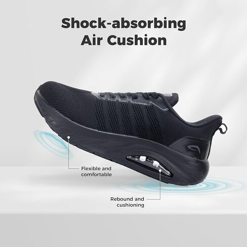 Gannou Wide Toe Box Shoes for Men Arch Support Walking Walking Thislity Tengiitis Tennis Sineakers Size 13 Black in Kuwait