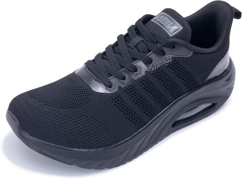 Gannou Wide Toe Box Shoes for Men Arch Support Walking Walking Thislity Tengiitis Tennis Sineakers Size 13 Black in Kuwait