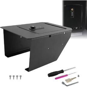 Sporacingrts Secure Center Console Lock Box for Tesla Cybertruck (2023-2024) – 4-Digit Combination Gun Safe & Storage Vault, Anti-Theft Interior Organizer – Heavy-Duty Vehicle Accessory