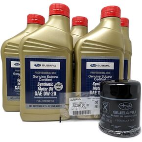 Subaru Forester Outback Impreza Ascent Legacy Crosstrek Change Kit - Filter - Gasket - و 5 Qts Oil Motor Motor Sae 0W -20