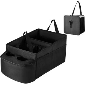 Car Seat Organizer, Backseat Car Organizer & Car Seat Back Hanging Bag Passenger Seat Organizer with Cup Holder,Car Organizer for Front/Back Seat for Travel