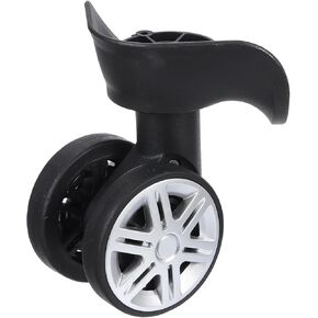 uxcell Luggage Wheel Replacement, Suitcase Trolley Wheels DIY Repair, Spinner Wheels Luggage Accessories, Swivel Silent Wheel, Black