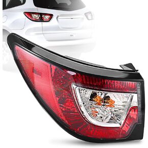 مجموعة أضواء الذيل متوافقة مع 2013 2014 2015 2015 2017 Chevy Traverse Left Driver Side Leach الخلفية الخلفية مصباح الإشارة الإشارة الإضاءة الهالوجين استبدال: 84266019 23301756