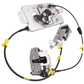Rear Door Lock Latch with Cable Assembly Left Driver Side for 2004-2008 Ford F-150 Extended Cab Pickup Upper and Lower Locking Latches Assembly 6l3Z18264A01B 8L3Z18264A01B
