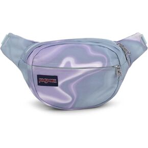 Jansport Fifth Avenue Fanny Pack Crossbody أكياس للنساء والرجال والبركات البلاتينية - حقيبة خصر أنيقة ودائمة مع حزام قابل للتعديل ، جيب سحاب رئيسي ، جيب سريع مخبأ - أساسيات السفر المتميزة