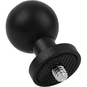1" Ball Mount Adapter with 1/4" Threaded Stud, Suitable for Mounts B Size Socket Arms Action Camera Mounting Bicycle Motorcycle Phone Holder