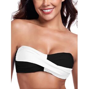 Ocean Blues Women's Bitlless Bikini Top Bandeau Swimsuit Off Lefters Bikini Top Suit Buy Free Wire Top Top