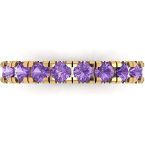 Clara Pucci 1 CT Right Round Cut محاكاة Alexandrite 14k