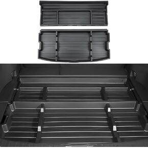 for CRV 5-Seat Trunk Organizers with Side Bins,Rear Hidden Storage Box for Honda CR-V 2023 2024 2025 Under Cargo Floor Storage Bins Accessories,SUV Extra Space