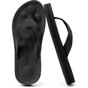 Qigege Womens Flip Flops مريحة اليوغا حصيرة ثونغ صندل غير انزلاق الشرائح المشي