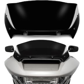 9" Wave Windshield Windscreen Wind Splitter Compatible with Harley Davidson CVO Road Glide FLTRXSE 2023-up, CVO Road Glide ST FLTRXSTSE 2024-up, Road Glide FLTRX 2024-up (Black)