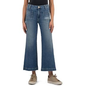 KUT من Kloth Meg Mid-Rise Fab Ab في الحركة في الحركة