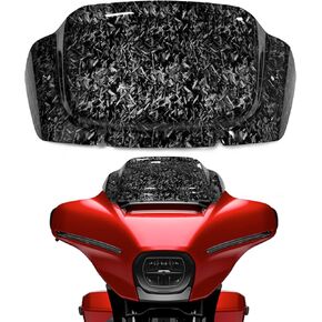 8" Wave Windshield Windscreen Compatible with Harley Davidson CVO Street Glide FLHXSE '23-up, Street Glide FLHX '24-up, FLXHU '25-up (Bright Carbon Fiber)