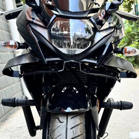 لـ YZF600 R6 R7 YZF600 YZFR6 YZFR7 2017-2024 مفسد جناح الدراجات النارية المفسد فير وينج جناح الهوائي الجناح الأمامي (ألياف الكربون) in Kuwait