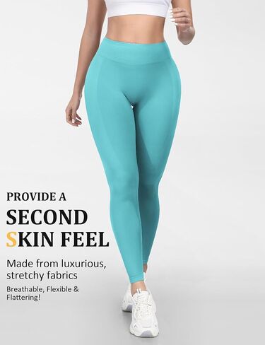 HIGORUN Women Workout Impact Leggings Scrunch Butt Lifting Gym Yoga Seamless Booty Leggings in Kuwait