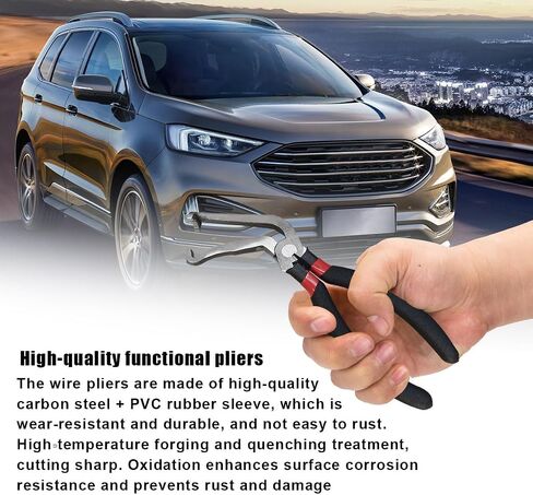 Car Electrical Disconnect Pliers, Automotive Hose Disconnect Tools, Fuel Line Petrol Clip Pipe Pliers for Push Tab Style Plugs, Universal Electrical Connector Repair Pliers (Bend) in Saudi Arabia