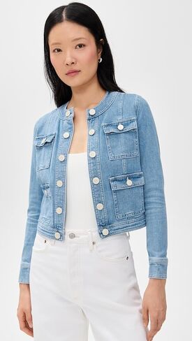 L'AGENCE Women's Yari Collarless Jacket in Saudi Arabia