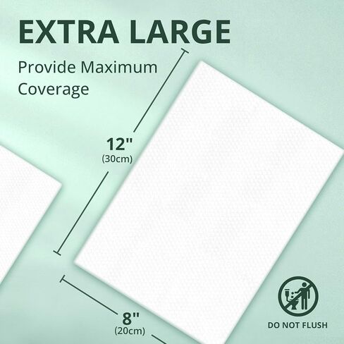 Wet Wipes for Adults, 8"x12" Extra Large Body Cleansing Wipes for Elderly & Incontinence, Extra Thick Adult Washcloths Disposable with Aloe & Vitamin E, Unscented, 55 Count in Saudi Arabia