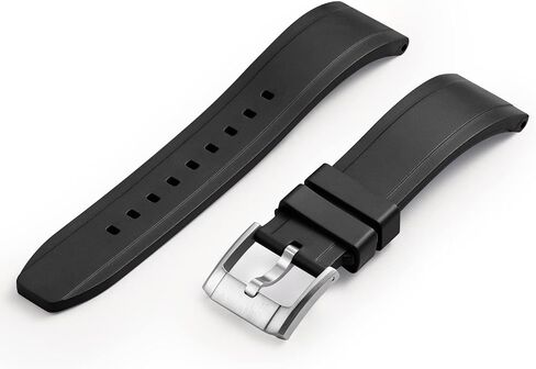 Crafter Blue UX03 Straight End Watch Band Rubber Strap Replacement for All 20mm Width Lug Watches in Kuwait