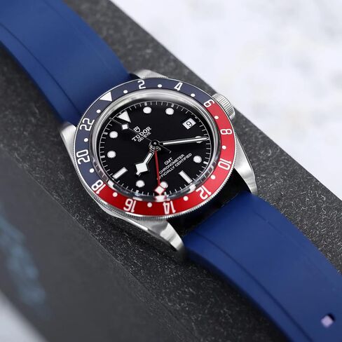 Crafter Blue UX03 Straight End Watch Band Rubber Strap Replacement for All 20mm Width Lug Watches in Kuwait