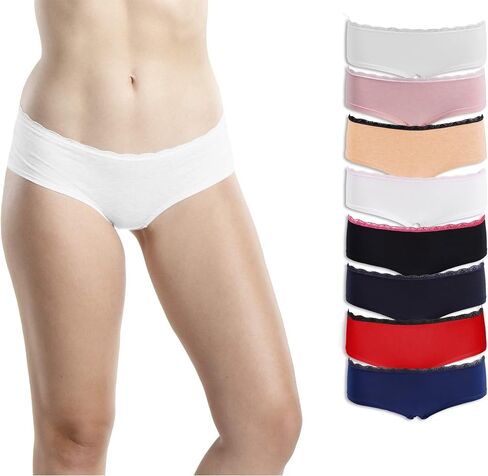 Emprella Womens Underwear Cotton, Boy Shorts Pack for Woman Comfort Stretch Lace Short in Saudi Arabia