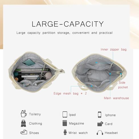 HEAD Crossbody Gym Tote for Women, Waterproof Small Gym Shoulder Bags with Detachable Strap for Shopping/College/Travel in Saudi Arabia