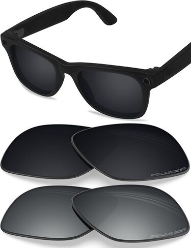 Blazerbuck عدسات بديلة مضادة للملور للملح لصالح Rayban Meta Wayfarer RW4006 50mm Sunglass - 2 أزواج in Saudi Arabia