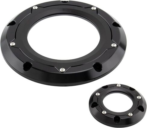 Derby Cover Timing Timer Cover for Harely Touring 1999-2015 Road King Electra Street Glide Road Glide Dyna Fat Bob Street Bob 1999-2017 Softail Fat Boy (Black) in Saudi Arabia