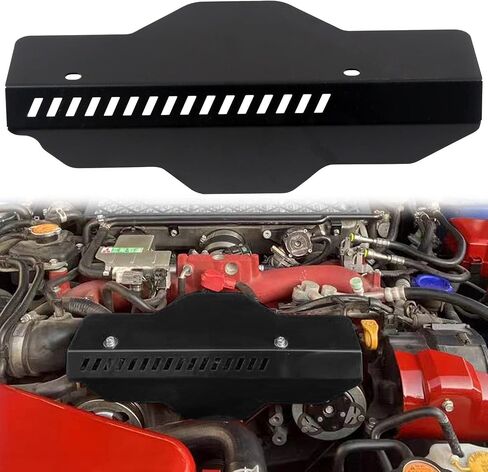 Pulley Protection Cover,Black Car Hood Engine Alternator Pulley Cover,Car Engine Pulley Cover With Aluminium Alloy For Subaru Impreza WRX in Saudi Arabia