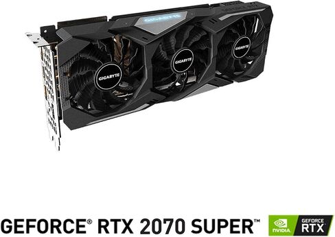 جيجابايت بطاقة رسومات GV-N207SGAMING OC-8GD جيفورس RTX 2070 سوبر جيمنج او سي 8 جيجا، 3 مراوح ويندفورس، 8 جيجا 256 بت GDDR6، بطاقة فيديو in Saudi Arabia