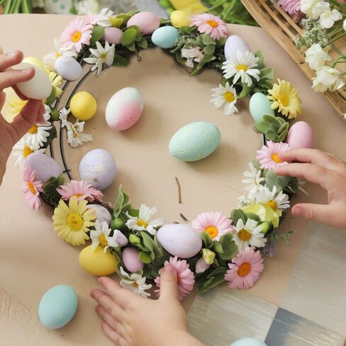 Wire Wreath Frame, 2 Pack 16 Inch Metal Wreath Form Frame, Dark Green Round Wire Wreath Rings for St Patricks Day Easter DIY Floral Crafts Home Decor Indoor Outdoor Holiday Party Decorations Supplies in Kuwait