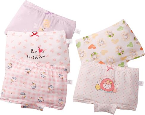 Ruby & Tang Girls ملابس داخلية ناعمة بارد ، ملخصات ملاكمة ملاكمة في سن المراهقة سراويل داخلية 4T 6T (حزمة 5 in Saudi Arabia