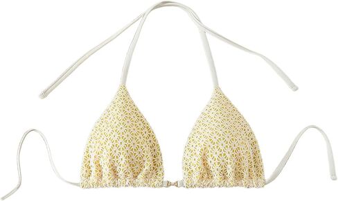 SOLY HUX Women's Halter Bikini Tops Summer String Triangle Bathing Suit Swimsuit Top Only in Saudi Arabia