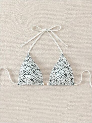 SOLY HUX Women's Halter Bikini Tops Summer String Triangle Bathing Suit Swimsuit Top Only in Kuwait