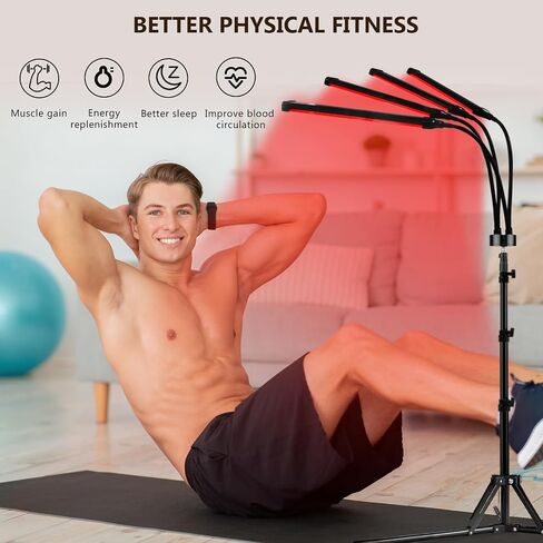 940nm Red Light Therapy for Body, 180LEDs Red Light Therapy Lamp with Stand, 3-in-1 Chip Designed 660nm ＆850nm &940nm Infrared Light Therapy for Face in Saudi Arabia