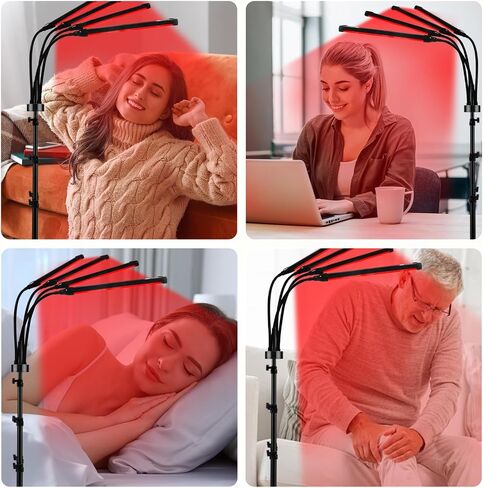 940nm Red Light Therapy for Body, 180LEDs Red Light Therapy Lamp with Stand, 3-in-1 Chip Designed 660nm ＆850nm &940nm Infrared Light Therapy for Face in Saudi Arabia