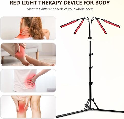 940nm Red Light Therapy for Body, 180LEDs Red Light Therapy Lamp with Stand, 3-in-1 Chip Designed 660nm ＆850nm &940nm Infrared Light Therapy for Face in Saudi Arabia
