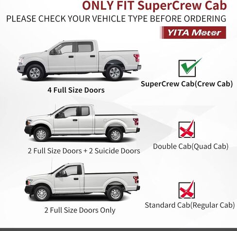 YITAMOTOR Drop Running Boards Compatible with 2015-2025 Ford F-150 SuperCrew Cab, 2017-2024 Ford F-250 F-350 Crew Cab, Off-road Side Steps, Black Powder Coated Nerf Bars in Saudi Arabia