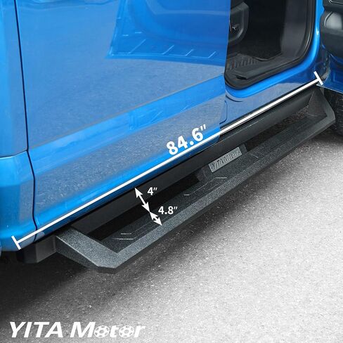 YITAMOTOR Drop Running Boards Compatible with 2015-2025 Ford F-150 SuperCrew Cab, 2017-2024 Ford F-250 F-350 Crew Cab, Off-road Side Steps, Black Powder Coated Nerf Bars in Saudi Arabia