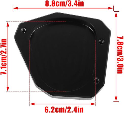 CHIFUN Kickstand Extender Enlarger Pad Side Stand Extension Plate Replacement for KAWASAKI KLR650 2009-2018 KLR650 ABS Adventure Traveler 2022-2023 Side Parking Stand Foot Pad (Green) in Saudi Arabia