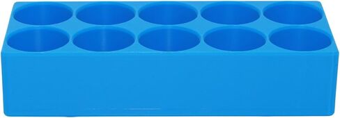 Insulin Vial Caddy - Blue Plastic Refrigerator Organizer for U-100 Vials (24mm/0.94") - Secure, Accessible Storage for Common Insulin Brands in Saudi Arabia