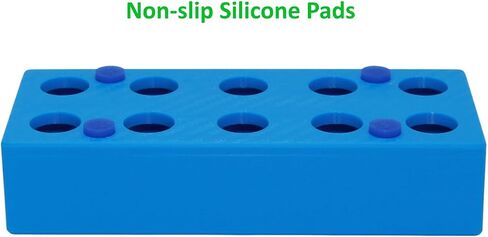Insulin Vial Caddy - Blue Plastic Refrigerator Organizer for U-100 Vials (24mm/0.94") - Secure, Accessible Storage for Common Insulin Brands in Saudi Arabia