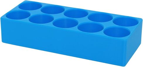 Insulin Vial Caddy - Blue Plastic Refrigerator Organizer for U-100 Vials (24mm/0.94") - Secure, Accessible Storage for Common Insulin Brands in Saudi Arabia