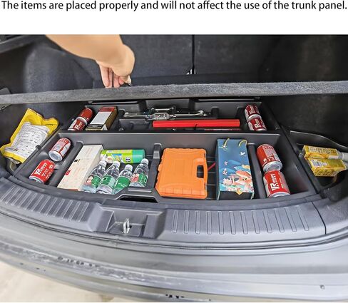 for CRV 5-Seat Trunk Organizers with Side Bins,Rear Hidden Storage Box for Honda CR-V 2023 2024 2025 Under Cargo Floor Storage Bins Accessories,SUV Extra Space in Saudi Arabia