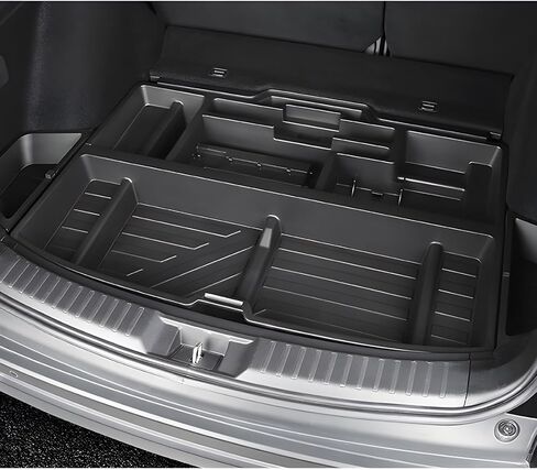 for CRV 5-Seat Trunk Organizers with Side Bins,Rear Hidden Storage Box for Honda CR-V 2023 2024 2025 Under Cargo Floor Storage Bins Accessories,SUV Extra Space in Saudi Arabia