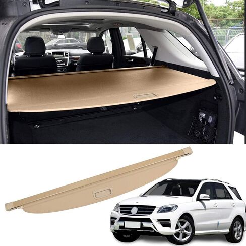 Marretoo for Mercedes Benz ML350 Cover Cover Cover Series Series Series 2006-2011 غطاء جذع قابل للسحب أسود in Saudi Arabia